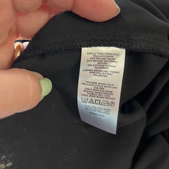 NWT Black Lace Blouse XL Ann Taylor #1323 - Picture 10 of 10